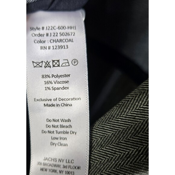 Jachs New York Men's Size Medium Charcoal Sportscoat Jacket NWT - Picture 6 of 6
